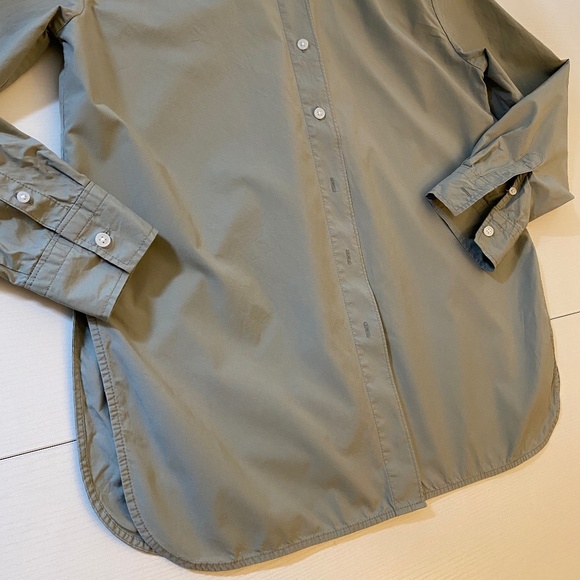 Everlane The Supima Cotton Boyfriend Oversized Shirt Sage Green Size XS - Picture 8 of 17
